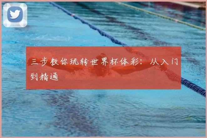 三步教你玩转世界杯体彩：从入门到精通